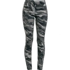 Spodnie damskie: Spiral Camo Skull Legginsy kamuflaż