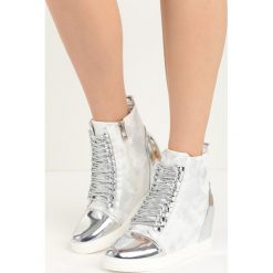 Sneakersy damskie: Białe Sneakersy Dino