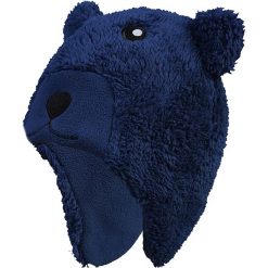 Czapka "Kippo" w kolorze granatowym. Niebieskie czapeczki niemowlęce Color Kids, z aplikacjami, z polaru. W wyprzedaży za 32,95 zł.