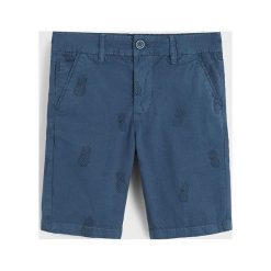 Mango Kids - Szorty dziecięce Palmi 110-164 cm. Niebieskie spodenki chłopięce Mango Kids, bez wzorów, z bawełny, casualowe. W wyprzedaży za 59,90 zł.