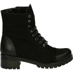 Botki - 41155 NA NERO. Czarne botki damskie skórzane marki Venezia, na obcasie. Za 439,00 zł.
