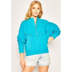 Bluza Wrangler Utility Mix W6N9JFB13. Niebieskie bluzy damskie Wrangler, xs, bez wzorów, z bawełny, bez rękawów, bez kaptura. W wyprzedaży za 249,00 zł.