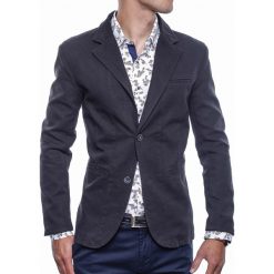 Marynarka męska czarna Recea. Czarne koszule męskie Recea, m, bez wzorów, z bawełny, eleganckie, bez kołnierzyka, bez rękawów. W wyprzedaży za 59,00 zł.