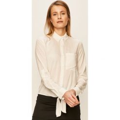 Tally Weijl - Koszula. Białe bluzki damskie TALLY WEIJL, na co dzień, s, bez wzorów, z wiskozy, klasyczne, z klasycznym kołnierzykiem, z długim rękawem. Za 59,90 zł.