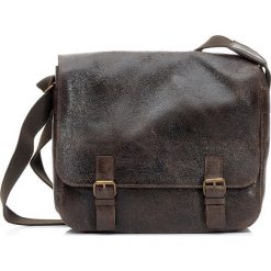 CASPER Skórzana Torba brązowa DAAG. Pomarańczowe torby na laptopa daag, w paski, ze skóry, eleganckie. W wyprzedaży za 369,00 zł.