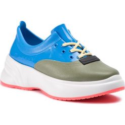 Sneakersy MELISSA - Ugly Sneaker Ad 32429 White/Blue/Green 22846. Niebieskie półbuty damskie Melissa, z tworzywa sztucznego. W wyprzedaży za 329,00 zł.