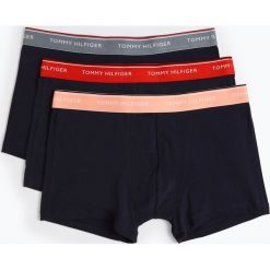 Tommy Hilfiger - Obcisłe bokserki męskie pakowane po 3 szt., niebieski. Czarne bokserki męskie marki TOMMY HILFIGER, z bawełny. Za 179,95 zł.