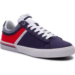 Sneakersy PEPE JEANS - North Half PMS30531 Navy 595. Niebieskie sneakersy męskie Pepe Jeans, bez zapięcia. W wyprzedaży za 139,00 zł.