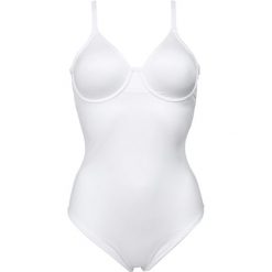 Body wyszczuplające Level 2 bonprix biały. Białe bluzki body bonprix. Za 49,99 zł.
