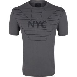 T- shirt Emporio Armani. Szare t-shirty męskie Emporio Armani, m, bez wzorów, z jeansu, bez kołnierzyka. Za 119,00 zł.