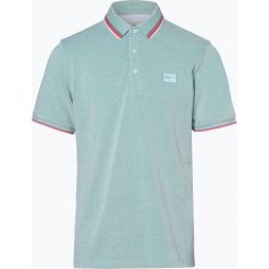 Bugatti - Męska koszulka polo, zielony. Zielone koszulki męskie Bugatti, m, w paski, z bawełny, eleganckie, bez rękawów. Za 229,95 zł.