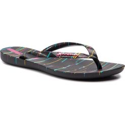 Japonki IPANEMA - Wave Art Fem 26287 Black/Black 20780. Czarne klapki damskie marki Ipanema, bez wzorów, z tworzywa sztucznego, bez obcasa. Za 89,99 zł.