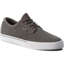 Tenisówki ETNIES - Jameson Vulc 4101000449 Dark Grey 021. Szare półbuty męskie skórzane marki Etnies, bez wzorów, sportowe, bez zapięcia. W wyprzedaży za 209,00 zł.