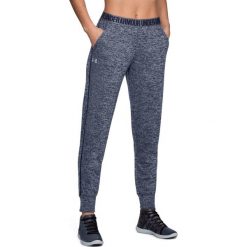 Spodnie dresowe damskie: Under Armour Spodnie damskie Pla Up Pant - Twist granatowe r. M (1311331-411)