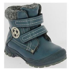 V+J Buty Zimowe Za Kostkę Chłopięce 23 Niebieski. Niebieskie buty chłopięce zimowe V+J, za kostkę, bez zapięcia. Za 125,00 zł.
