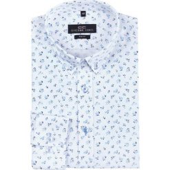 Koszula SIMONE KDWS000175. Niebieskie koszule męskie Giacomo Conti, m, z nadrukiem, eleganckie, button down, bez rękawów. Za 199,00 zł.