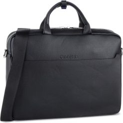 Torba na laptopa CALVIN KLEIN - Silver 1G Laptop Bag K50K504608 001. Czarne torby męskie skórzane Calvin Klein, bez wzorów, ze skóry ekologicznej. W wyprzedaży za 599,00 zł.