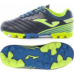 Buty piłkarskie Joma Toledo 903 Fg Jr TOLJS.903.24. Niebieskie buty sportowe męskie Joma, z materiału, na sznurówki, do piłki nożnej. W wyprzedaży za 129,00 zł.
