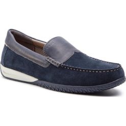 Mokasyny GEOX - U Delrick A U927AA 02243 C4002 Navy. Niebieskie mokasyny męskie Geox, ze skóry, klasyczne. Za 479,00 zł.