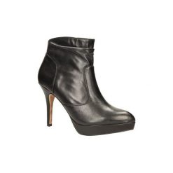 Botki Tamaris BOTKI 1-25349-23. Szare botki damskie marki Tamaris, z materiału, na sznurówki. Za 179,99 zł.