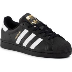 Buty adidas - Superstar EG4959 Cblack/Ftwwht/Cblack. Czarne buty sportowe męskie Adidas, na co dzień, bez wzorów, ze skóry, eleganckie, bez zapięcia. Za 399,00 zł.