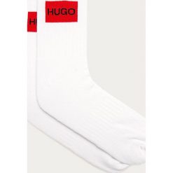 Hugo - Skarpetki (2-pack). Czarne skarpetki męskie HUGO, z nadrukiem, z elastanu. Za 59,90 zł.