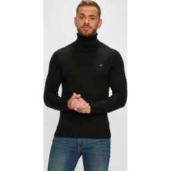 Guess Jeans - Sweter. Czarne golfy męskie Guess Jeans, l, z aplikacjami, z dzianiny. Za 329,90 zł.