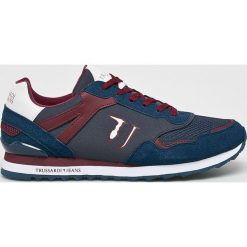 Trussardi Jeans - Buty. Szare halówki męskie Trussardi Jeans, z jeansu, na sznurówki. Za 499,90 zł.