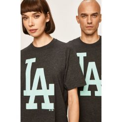 47brand - T-shirt. Szare bluzki damskie 47brand, s, z nadrukiem, z bawełny, z okrągłym kołnierzem. W wyprzedaży za 99,90 zł.