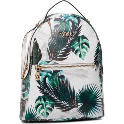 Plecak NOBO - NBAG-G2740-CM00 Biały Z Zielonym Nadrukiem. Białe plecaki damskie Nobo, z nadrukiem, klasyczne. Za 229,00 zł.