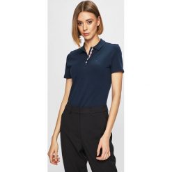 Tommy Jeans - Top. Czarne bluzki damskie Tommy Jeans, s, bez wzorów, z elastanu, bez kołnierzyka, z krótkim rękawem. Za 249,90 zł.
