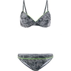 Stroje dwuczęściowe damskie: Bikini na fiszbinach (2 części) bonprix czarno-biały