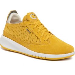 Sneakersy GEOX - D Aerantis A D02HNA 00022 C2004 Lt Yellow. Żółte półbuty damskie Geox, ze skóry. Za 589,00 zł.