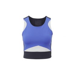T-shirty z krótkim rękawem adidas Top do jogi Wanderlust Crop. Niebieskie t-shirty damskie Adidas, l. Za 169,00 zł.