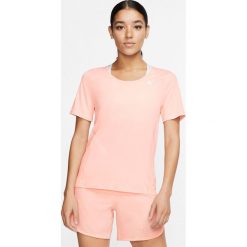 Nike City Sleek Koszulka Beżowy. Brązowe koszulki damskie Nike, xs, z nadrukiem, z poliesteru, bez kołnierzyka. Za 171,95 zł.