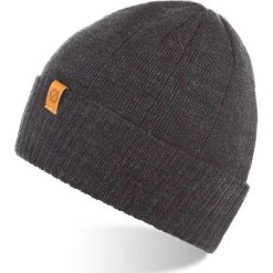 Czapka męska zimowa zawijana Brodrene CZ8 ciemnoszara - c. szary. Szare czapki męskie Brødrene, na zimę, bez wzorów, eleganckie. Za 31,99 zł.