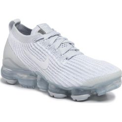 Buty NIKE - Air Vapormax Flyknit 3 AJ6910 100 White/White/Pure Platinum. Białe buty sportowe damskie Nike, bez wzorów, z tworzywa sztucznego, sportowe, do biegania. W wyprzedaży za 619,00 zł.