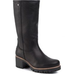 Kozaki PANAMA JACK - B17 Nappa Negro/Black. Czarne kozaki damskie Panama Jack, ze skóry, bez obcasa, na obcasie, bez zapięcia. W wyprzedaży za 499,00 zł.