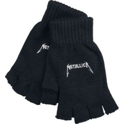 Rękawiczki damskie: Metallica Logo Rękawiczki bez palców czarny