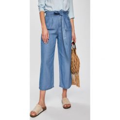 Vero Moda - Spodnie. Niebieskie spodnie damskie Vero Moda, s, z haftami, z lyocellu, casualowe. W wyprzedaży za 139,90 zł.