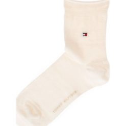 Tommy Hilfiger Skarpetki Beżowy. Brązowe skarpetki damskie TOMMY HILFIGER, bez wzorów, z elastanu. Za 35,95 zł.