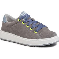 Sneakersy PRIMIGI - 5375322 S Grigio. Szare trampki chłopięce Primigi, bez wzorów, ze skóry, na sznurówki. W wyprzedaży za 219,00 zł.