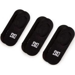 Zestaw 3 par stopek męskich DC - Liner 3Pk EDYAA03153 r.40/45 KVJ0. Czarne skarpetki męskie DC, bez wzorów, z elastanu. Za 39,00 zł.