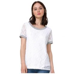 Desigual T-Shirt Damski Escote Barco L Biały. Białe koszulki damskie marki Desigual, l, bez wzorów, bez kołnierzyka. W wyprzedaży za 157,00 zł.