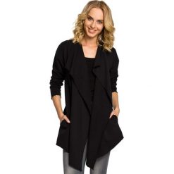 SYLVIA Narzutka - bluza z dzianiny dresowej z długim rękawem - czarna. Czarne bluzy damskie marki Moe, s, z dzianiny, z długim rękawem. Za 109,90 zł.