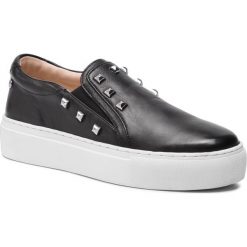 Sneakersy JOOP! - New Daphne 4140004458 Black 900. Czarne półbuty damskie JOOP!, bez wzorów, ze skóry, bez obcasa, na obcasie, bez zapięcia. W wyprzedaży za 429,00 zł.