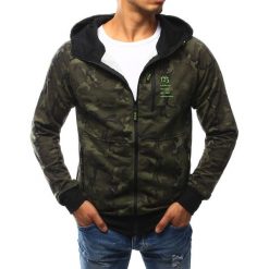 Bluzy męskie: Bluza męska rozpinana woodland camo (bx2436)