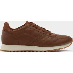 Buty męskie: Brązowe buty sportowe w stylu retro