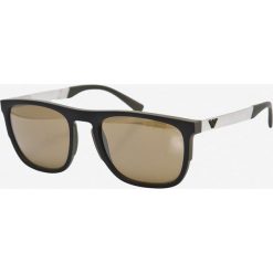 Emporio Armani - Okulary 0EA4114. Pomarańczowe okulary przeciwsłoneczne męskie marki Emporio Armani, z materiału, prostokątne. Za 599,90 zł.