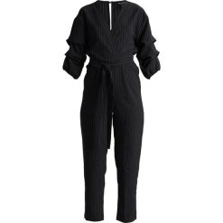 Kombinezony damskie: Miss Selfridge PINSTRIPE SLEEVE DETAIL Kombinezon black